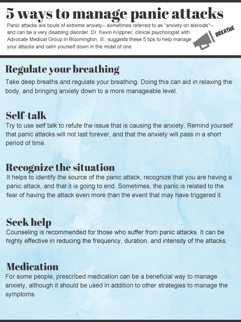 5 ways to manage panic attacks