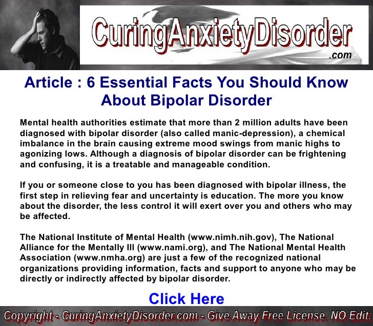 6 Essential Facts You Should Know About Bipolar Disorder Curing Anx