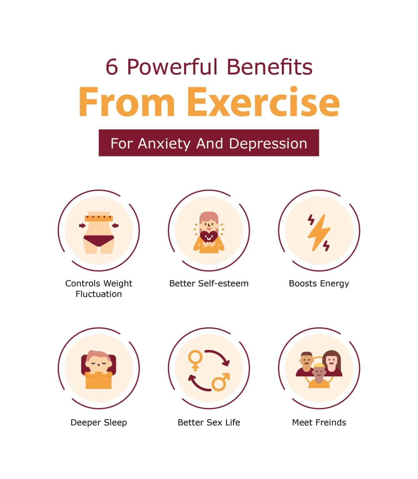 6 Powerful Benefits From Exercise [Anxiety and Depression]
