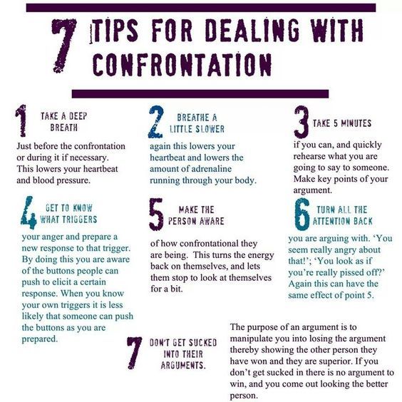 7 tips for dealing with confrontation (Building confidence, self esteem ...