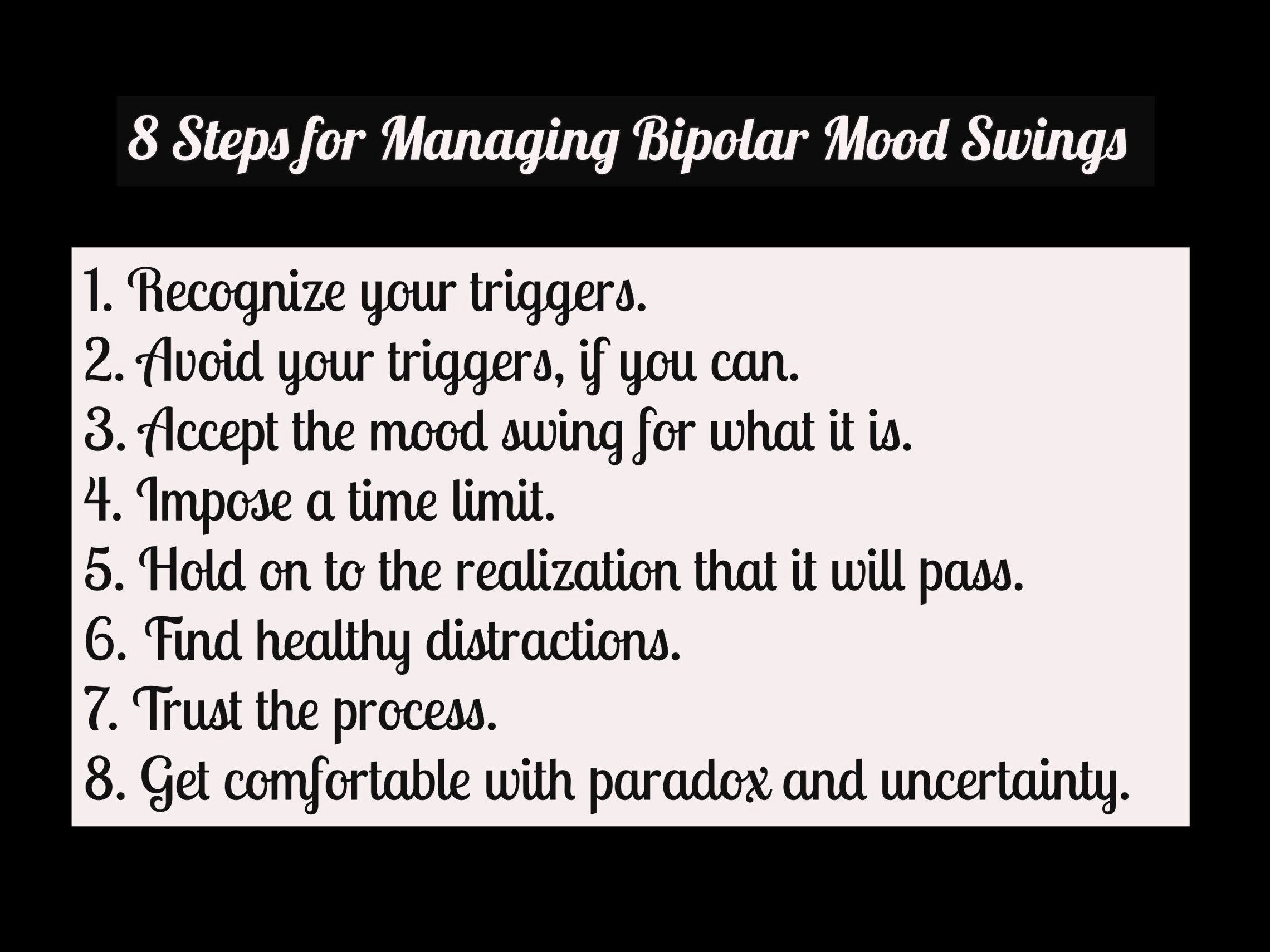 8 Steps for Managing Bipolar Mood Swings