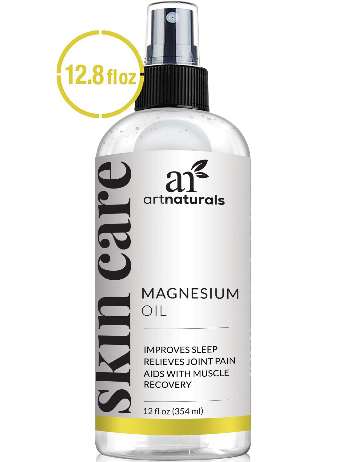 Artnaturals Pure Magnesium Oil Spray For Migraines, Sore ...