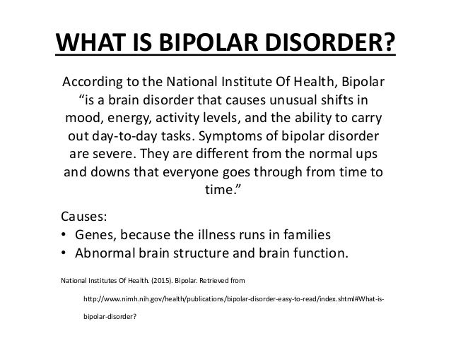 bipolar disorder causes
