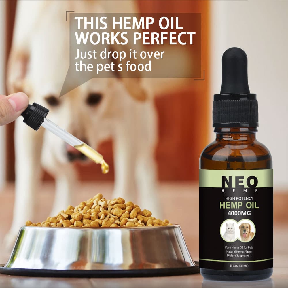 Buy NEOHEMP 4000mg Hemp Oil, Anxiety Relief for Dogs &  Cats