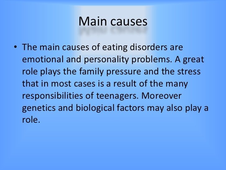 causes of eating disorders