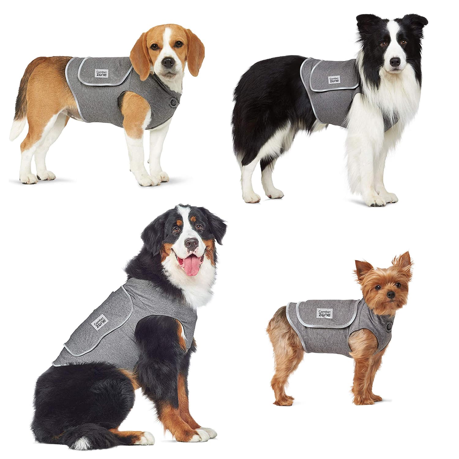 Comfort Zone Dog Calming Vest For Stress Thunder Fireworks Anxiety Vet ...