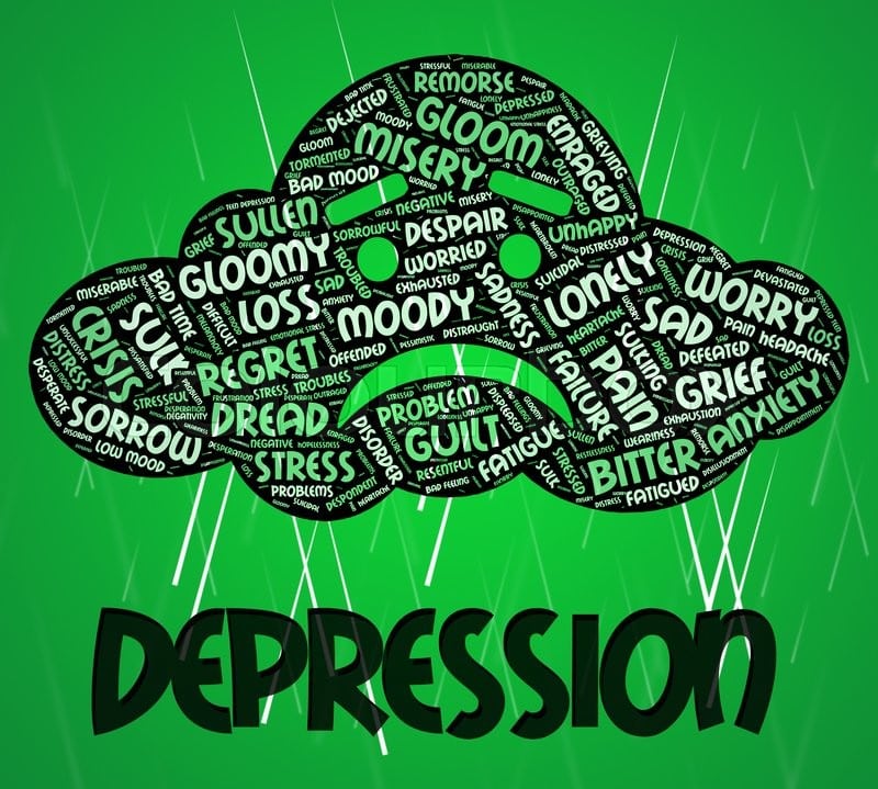 Depression Word Means Lost Hope And Anxious