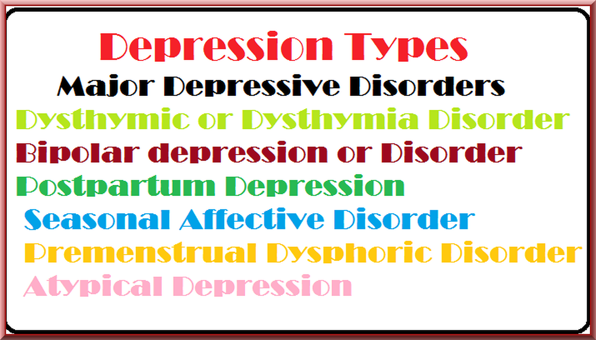 Do You Need Help On All 7 Types Of Depression?