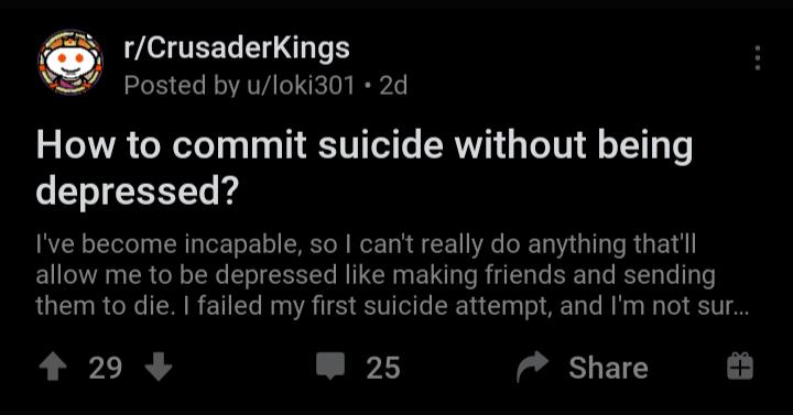 " How to commit suicide without being depressed ...