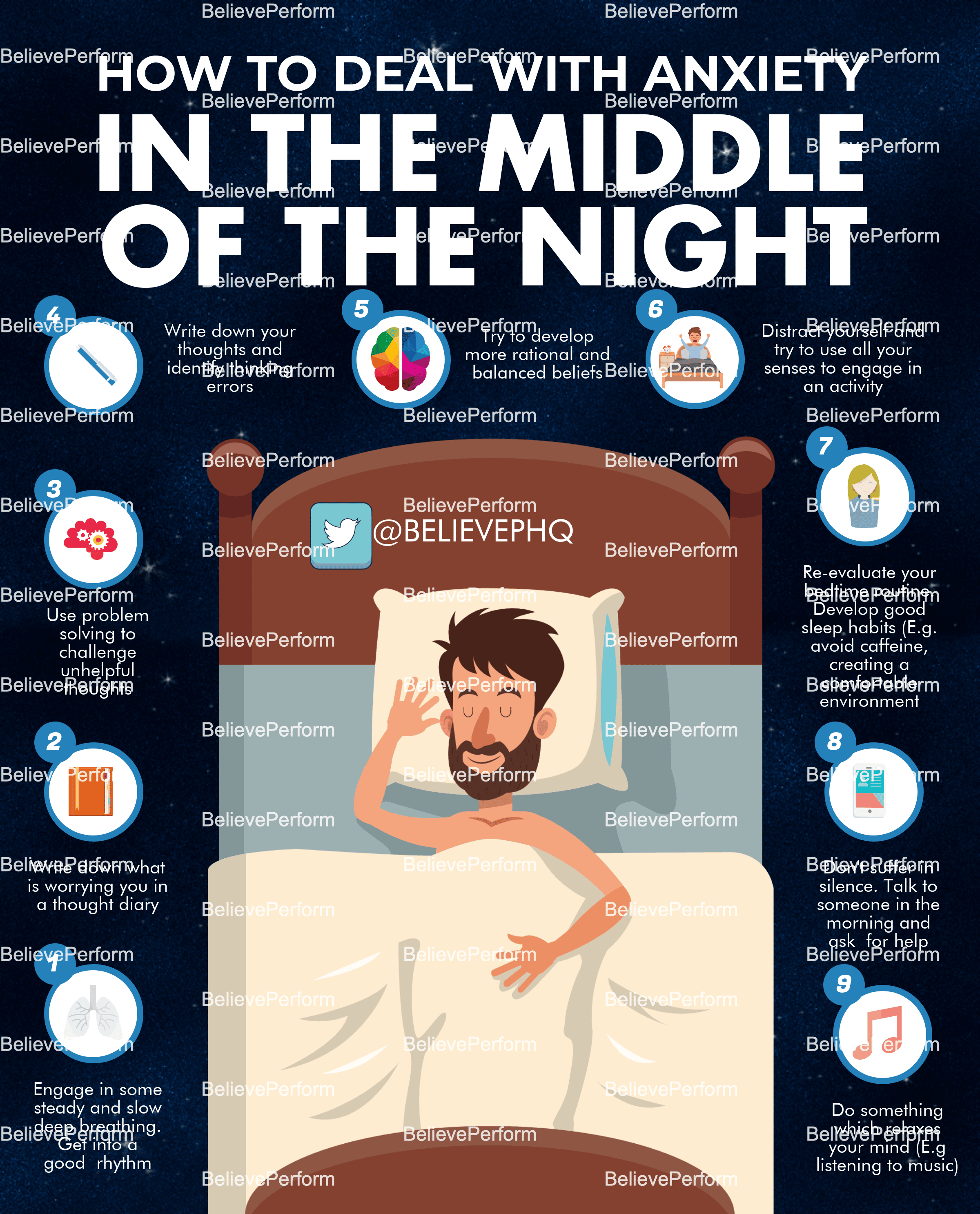 How to deal with anxiety in the middle of the night