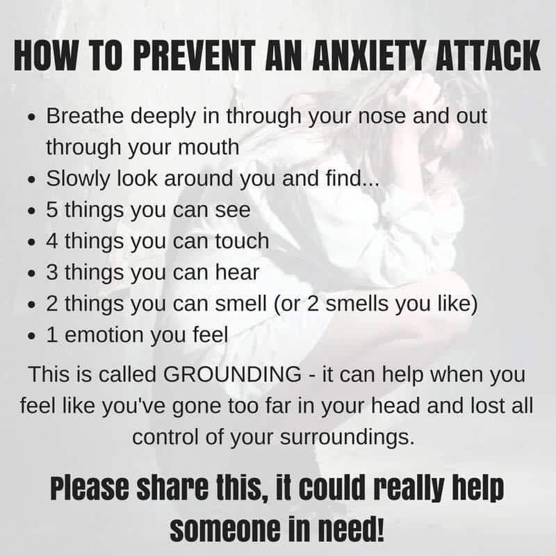 How to prevent an anxiety attack : coolguides