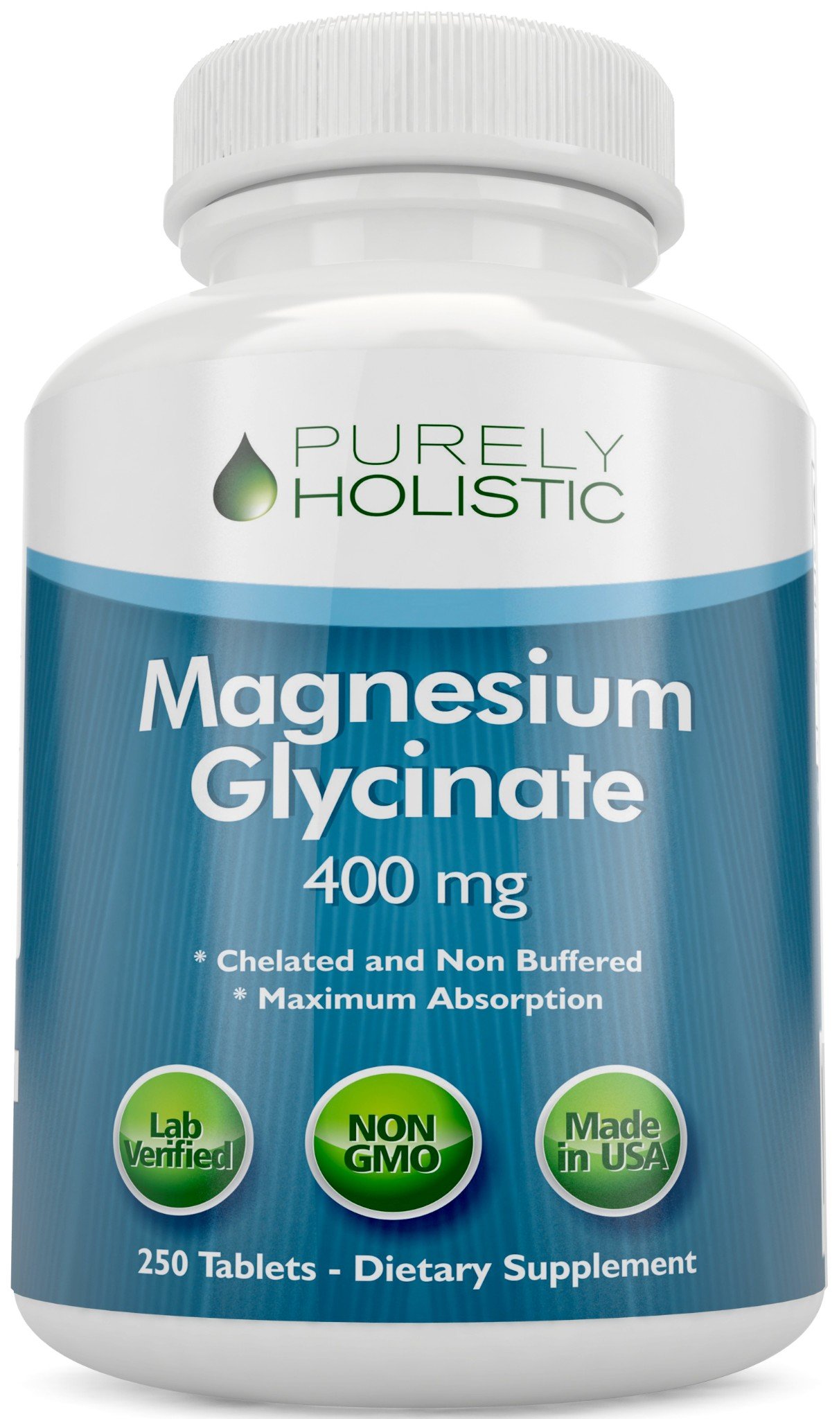 Magnesium Glycinate Chelated 400mg 250 Tablets Vegan ...
