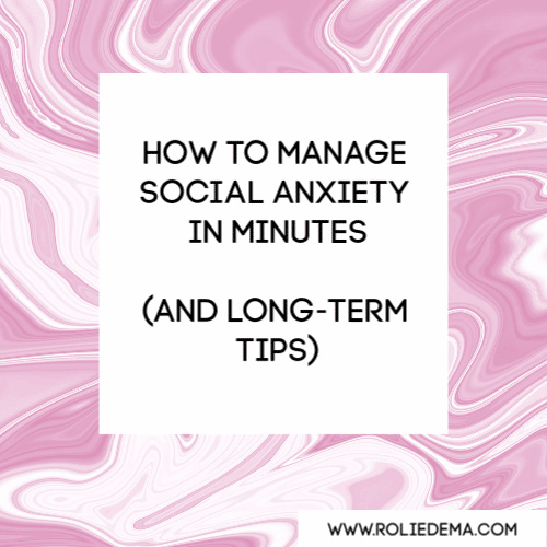 Manage Social Anxiety