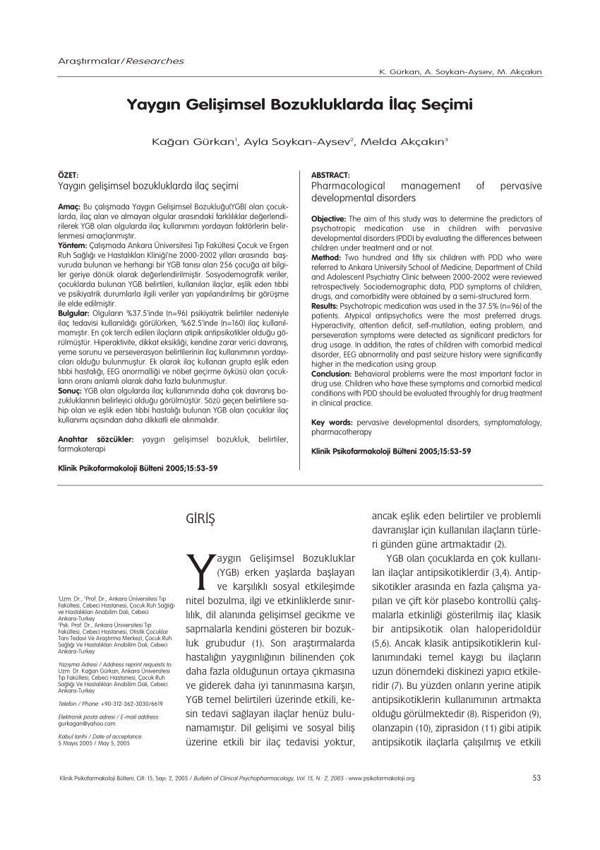 (PDF) Pharmacological management of pervasive ...