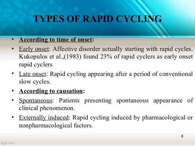 Rapid cycling bipolar disorder