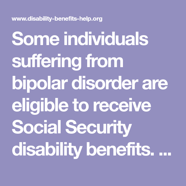 Some individuals suffering from bipolar disorder are ...