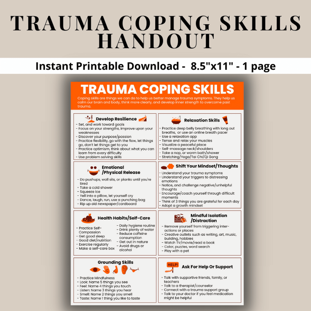 Trauma Coping Skills